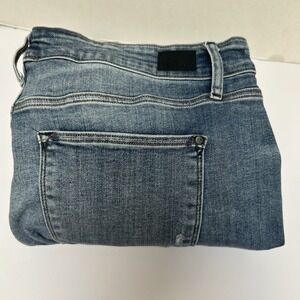 Judy Blue Hi-Rise Button Fly Wide Leg Crop Jean Size 24W Style #82509 Distressed